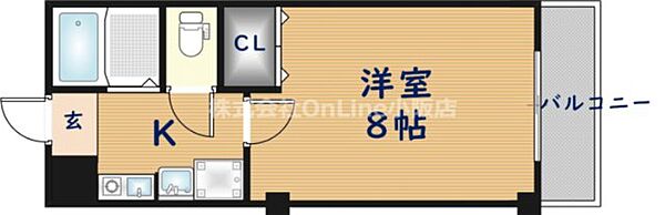 イーストヴィラキタ ｜大阪府東大阪市若江本町1丁目(賃貸マンション1K・3階・22.00㎡)の写真 その2