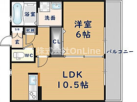 ドゥ・リュエルA  ｜ 大阪府東大阪市稲葉2丁目（賃貸アパート1LDK・1階・39.39㎡） その2