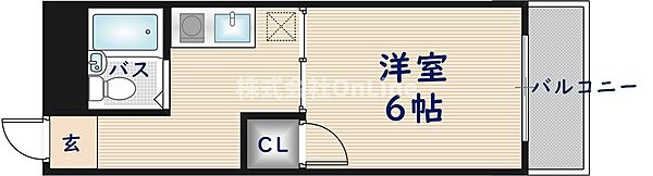 シャトーエソール ｜大阪府東大阪市長田西4丁目(賃貸マンション1K・2階・21.00㎡)の写真 その2