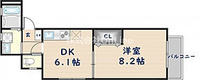 ロックヒルズ高井田元町  ｜ 大阪府東大阪市高井田元町2丁目（賃貸アパート1DK・3階・30.64㎡） その2