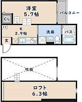 SkyGrace花園  ｜ 大阪府東大阪市花園本町2丁目（賃貸アパート1K・1階・21.40㎡） その2