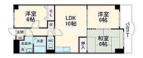 センターロイヤル  ｜ 大阪府東大阪市長田東1丁目（賃貸マンション3LDK・6階・60.02㎡） その2