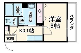 1er　つばきIII  ｜ 大阪府東大阪市花園本町1丁目（賃貸アパート1K・2階・24.33㎡） その2