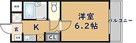 プレミールメゾン  ｜ 大阪府東大阪市中野1丁目（賃貸マンション1K・4階・19.56㎡） その2