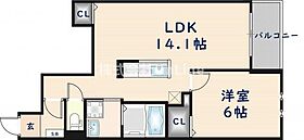 ミルフルール  ｜ 大阪府東大阪市菱江1丁目（賃貸アパート1LDK・1階・48.50㎡） その2