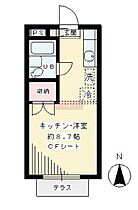 ウエスト　アシュール　Ａ A102 ｜ 東京都世田谷区代田４丁目（賃貸アパート1R・1階・20.28㎡） その2