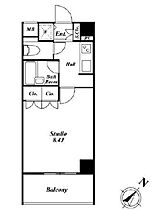 スペーシア三軒茶屋弐番館 406 ｜ 東京都世田谷区太子堂２丁目14-6（賃貸マンション1K・4階・25.74㎡） その2