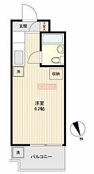 東急世田谷線 松陰神社前駅 徒歩5分の賃貸マンション 9階ワンルームの間取り