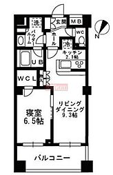 シャンピアグランデ深沢 1LDKの間取図画像