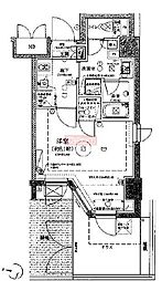 ディアレイシャス三軒茶屋 1Kの間取図画像