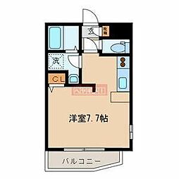 ドエル下馬 ワンルームの間取図画像