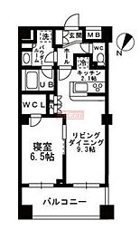 シャンピアグランデ深沢 1LDKの間取図画像