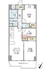 KDXレジデンス二子玉川 2SLDKの間取図画像