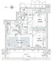 ブランズタワー御堂筋本町  ｜ 大阪府大阪市中央区南本町4丁目3-16（賃貸マンション2LDK・32階・56.72㎡） その2