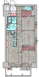 プレサンスＮＥＯ新深江リュミエル 5階3LDKの間取り