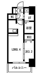 ソルテラスOSAKA緑橋クレアスト 12階1LDKの間取り