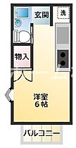 セントラルヒルズ　C 201 ｜ 愛知県豊橋市花中町156-4（賃貸アパート1K・2階・17.35㎡） その2