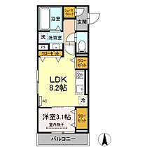 愛知県豊橋市吉川町18番地（賃貸アパート1LDK・2階・33.67㎡） その2