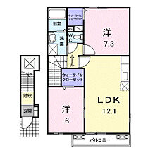 フォレストウイング・Ｋ　II 202 ｜ 愛知県田原市六連町中郷中19番地2（賃貸アパート2LDK・2階・60.58㎡） その2