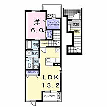 サニーヒル鷹丘　Ｂ 202 ｜ 愛知県豊橋市南牛川1丁目20番地10（賃貸アパート1LDK・2階・51.13㎡） その2