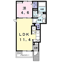 コンフォルターブルVI 101 ｜ 茨城県神栖市深芝923-4（賃貸アパート1LDK・1階・36.72㎡） その2