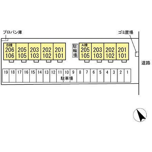 サングリエ　B 206｜茨城県神栖市大野原３丁目(賃貸アパート1LDK・2階・32.18㎡)の写真 その15