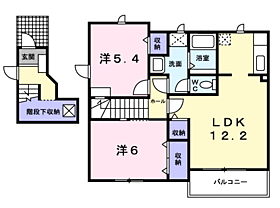 アルカンシエルI 203 ｜ 茨城県神栖市平泉東２丁目2番地6（賃貸アパート2LDK・2階・62.10㎡） その2