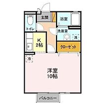 レグルス・レジデンス 2202 ｜ 茨城県神栖市大野原１丁目（賃貸アパート1K・2階・33.39㎡） その2