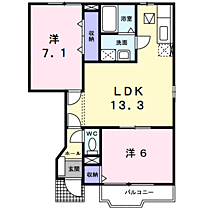 カーサ　ラウレールI 102 ｜ 茨城県神栖市深芝2766番地（賃貸アパート2LDK・1階・56.76㎡） その2