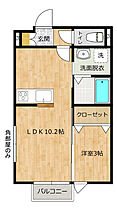 ベルハウスD棟 201 ｜ 茨城県神栖市大野原５丁目2-71（賃貸アパート1LDK・2階・33.12㎡） その2