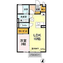 パークヒル　Ｂ 101 ｜ 茨城県鹿嶋市大字宮津台（賃貸アパート1LDK・1階・33.39㎡） その2