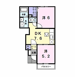 間取図画像 2DK