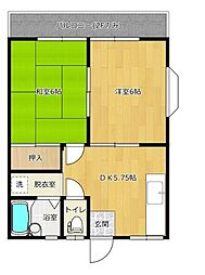 ドエルニシノC棟 2階