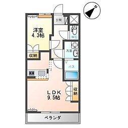 ローズハート 1階/-