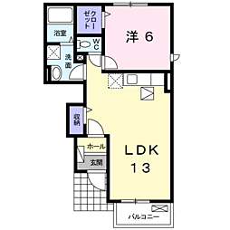 フォーシーズン1 1LDKの間取図画像
