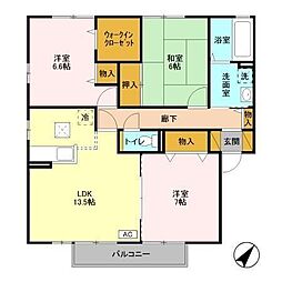 🉐敷金礼金0円！🉐ローズガーデン・レジス　ＡＢＣＤ