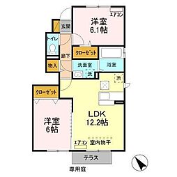 グラマードマレ8B 2LDKの間取図画像