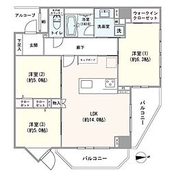 間取図画像 3LDK