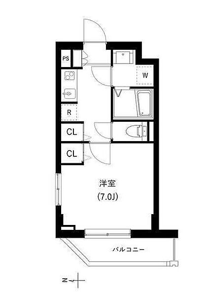 CREVANCE神楽坂(クレヴァンス神楽坂) 204｜東京都文京区関口１丁目(賃貸マンション1K・2階・25.34㎡)の写真 その2