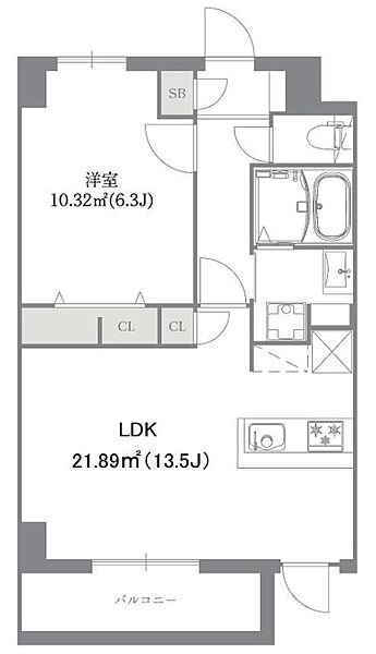 アネックスコート 303｜東京都江東区北砂６丁目(賃貸マンション1LDK・3階・47.33㎡)の写真 その2