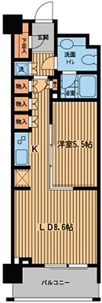 プライムアーバン日本橋横山町 1102｜東京都中央区日本橋横山町(賃貸マンション1LDK・11階・44.89㎡)の写真 その2