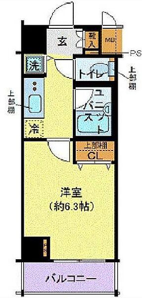 コンシェリア・デュー勝どき 702｜東京都中央区勝どき４丁目(賃貸マンション1K・7階・21.60㎡)の写真 その2