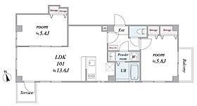 オークレスト南砂 101 ｜ 東京都江東区南砂７丁目1-2（賃貸マンション2LDK・4階・51.54㎡） その2