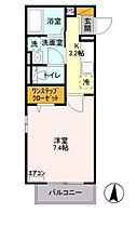 スカイべール錦糸町 203 ｜ 東京都江東区亀戸１丁目2-6（賃貸アパート1K・2階・26.57㎡） その2