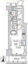 パークアクシス木場キャナルイースト 203 ｜ 東京都江東区塩浜２丁目4-33（賃貸マンション1R・2階・25.42㎡） その2