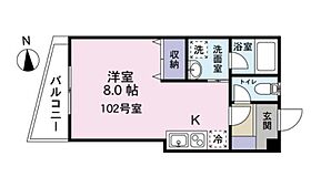 ジュネス亀戸II 102 ｜ 東京都江東区亀戸５丁目11-11（賃貸マンション1R・1階・21.85㎡） その2