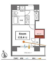 プラティーク日本橋水天宮 502 ｜ 東京都中央区日本橋箱崎町31-3（賃貸マンション1K・5階・26.49㎡） その2