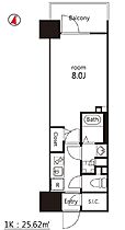 ルネサンスコート錦糸町II 802 ｜ 東京都墨田区江東橋４丁目12-4（賃貸マンション1K・8階・25.62㎡） その2