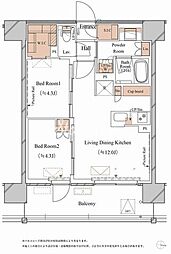 間取図画像 2LDK