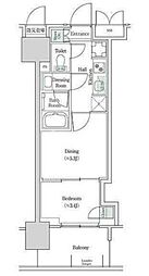 ブルックサイドレジデンス木場 2Kの間取図画像